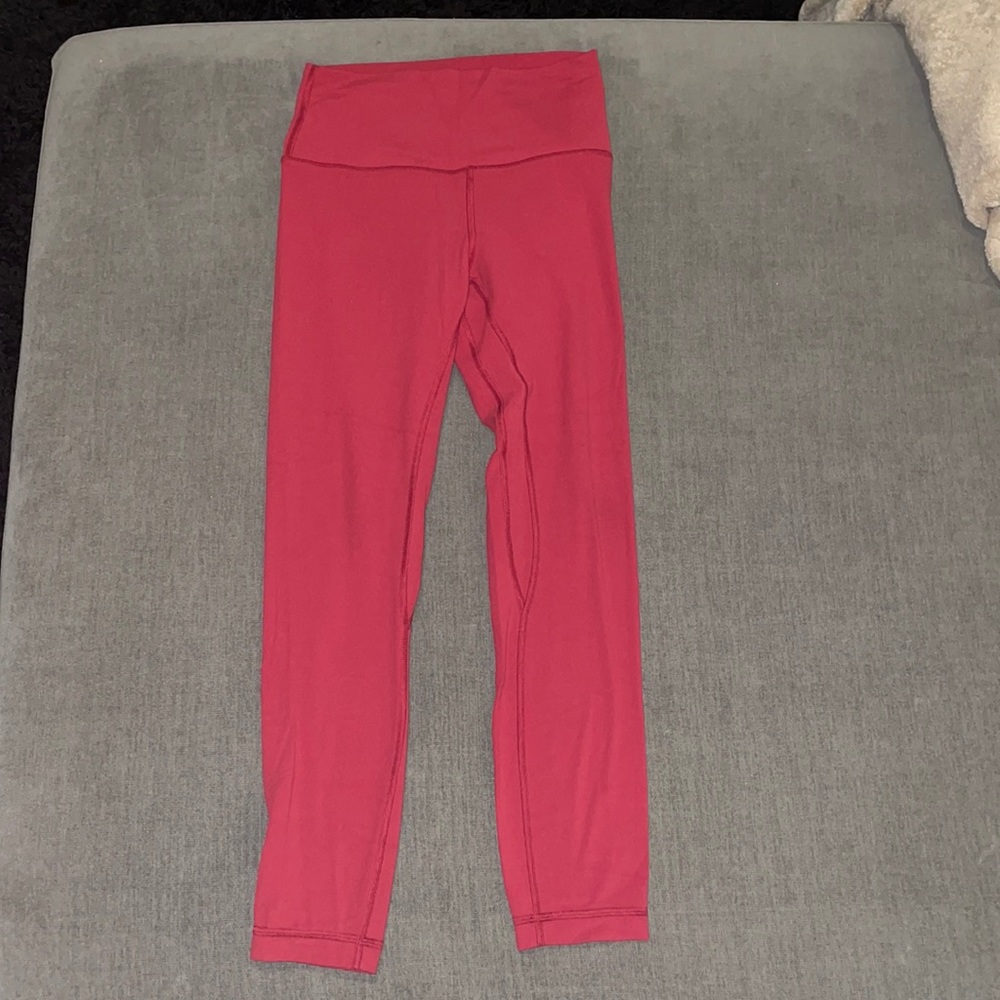 Lululemon red align leggings used